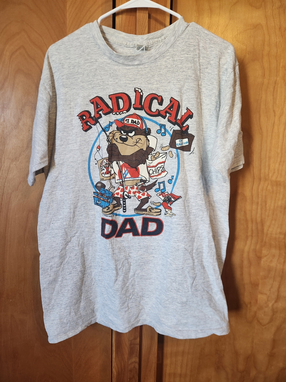Radical Dad Graphic Tee - Light Gray 1989